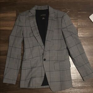 Club Monaco Gray Checkered Blazer